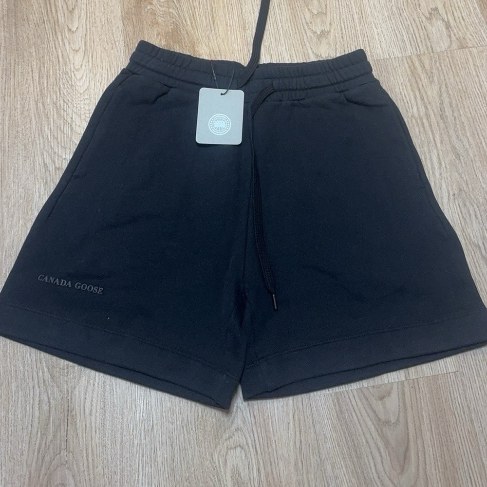 Canada Goose Black Athletic Drawstring Shorts